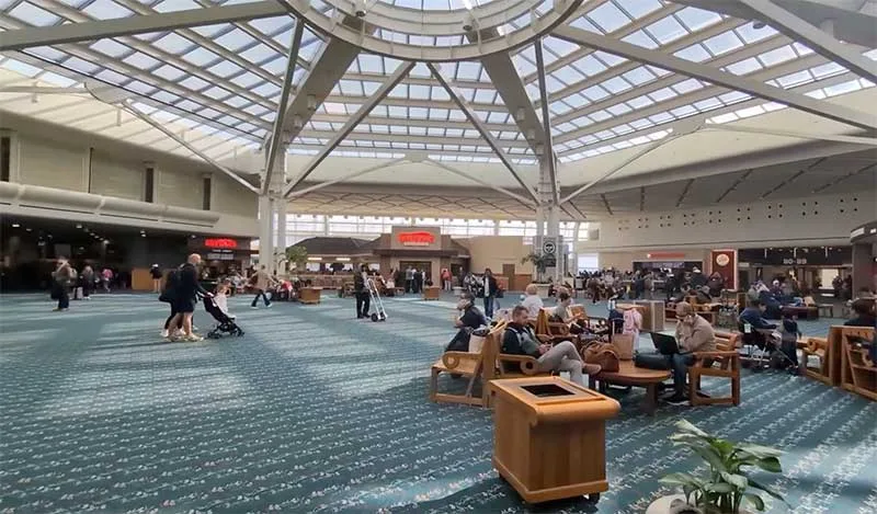 UK family at Orlando International Airport